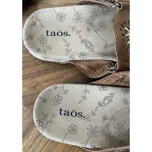 Taos Maiden Sandals Womens Sz 9m Leather Comfort Adjustable Slide Boho Hippie - Picture 8 of 9